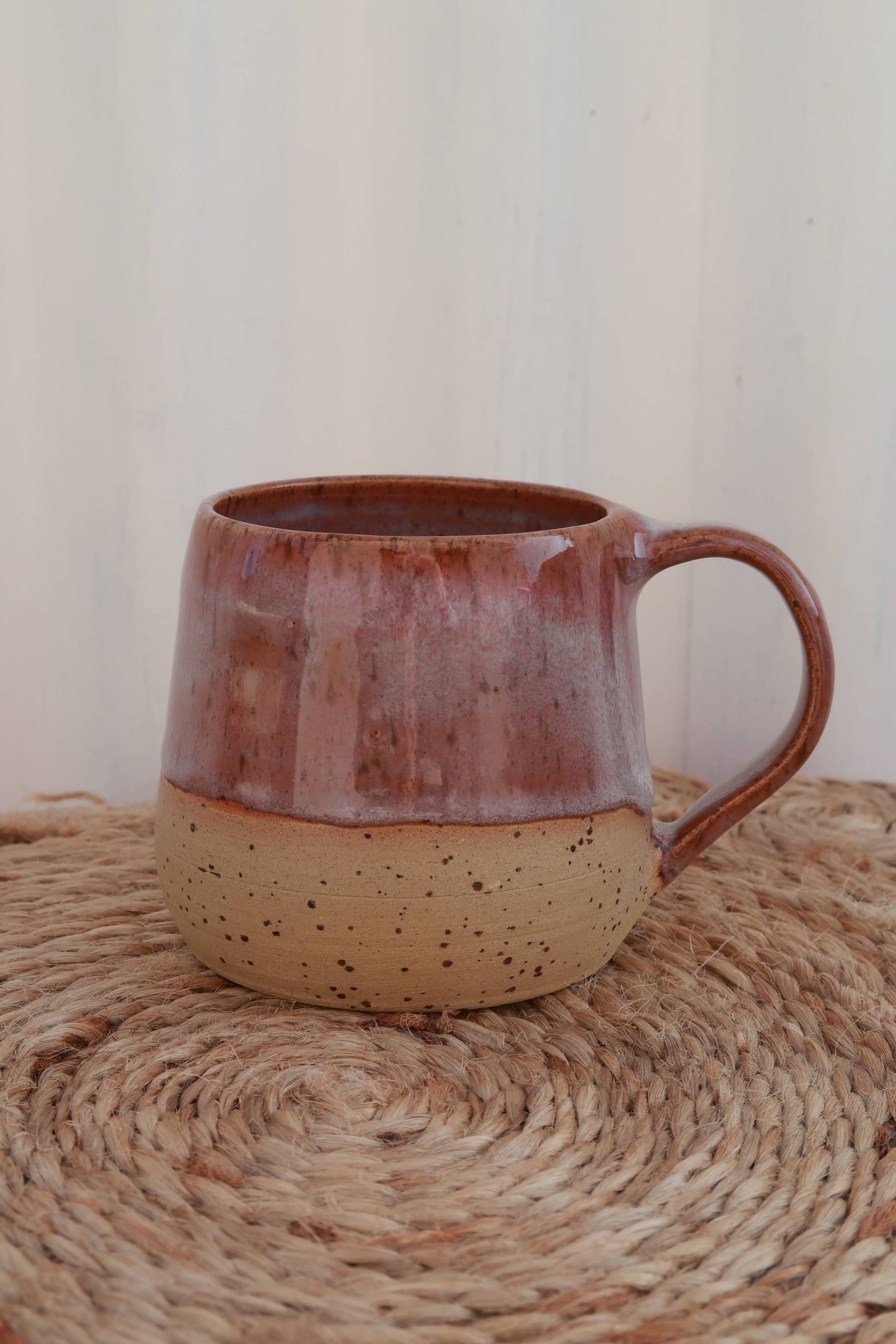 Handmade Ceramic Small Mug - Speckled Wild Plum