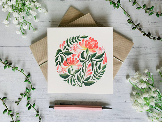 Honeysuckle Greeting Card