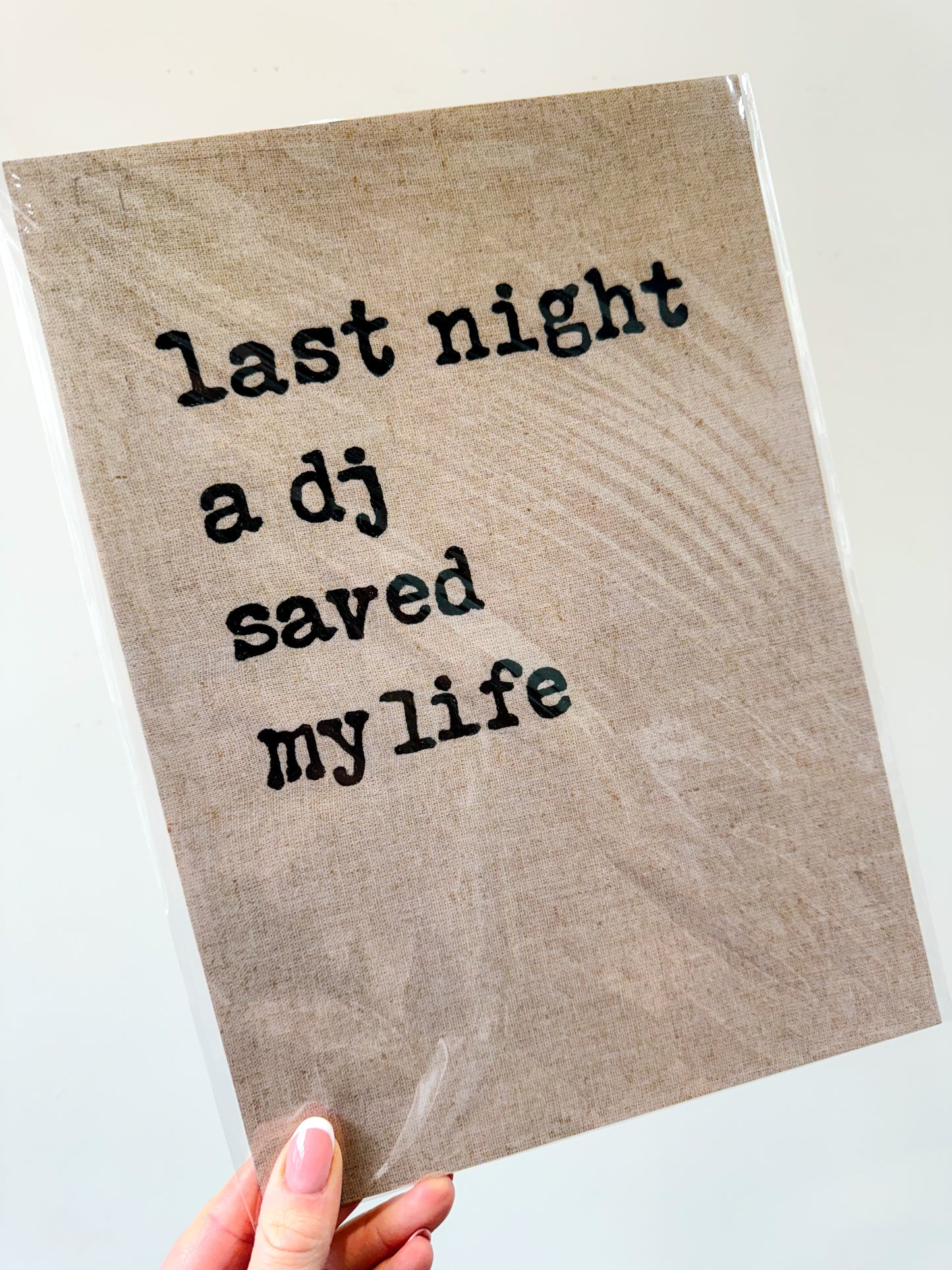 Last Night A DJ Saved My Life - Indeep - Music Inspired Print