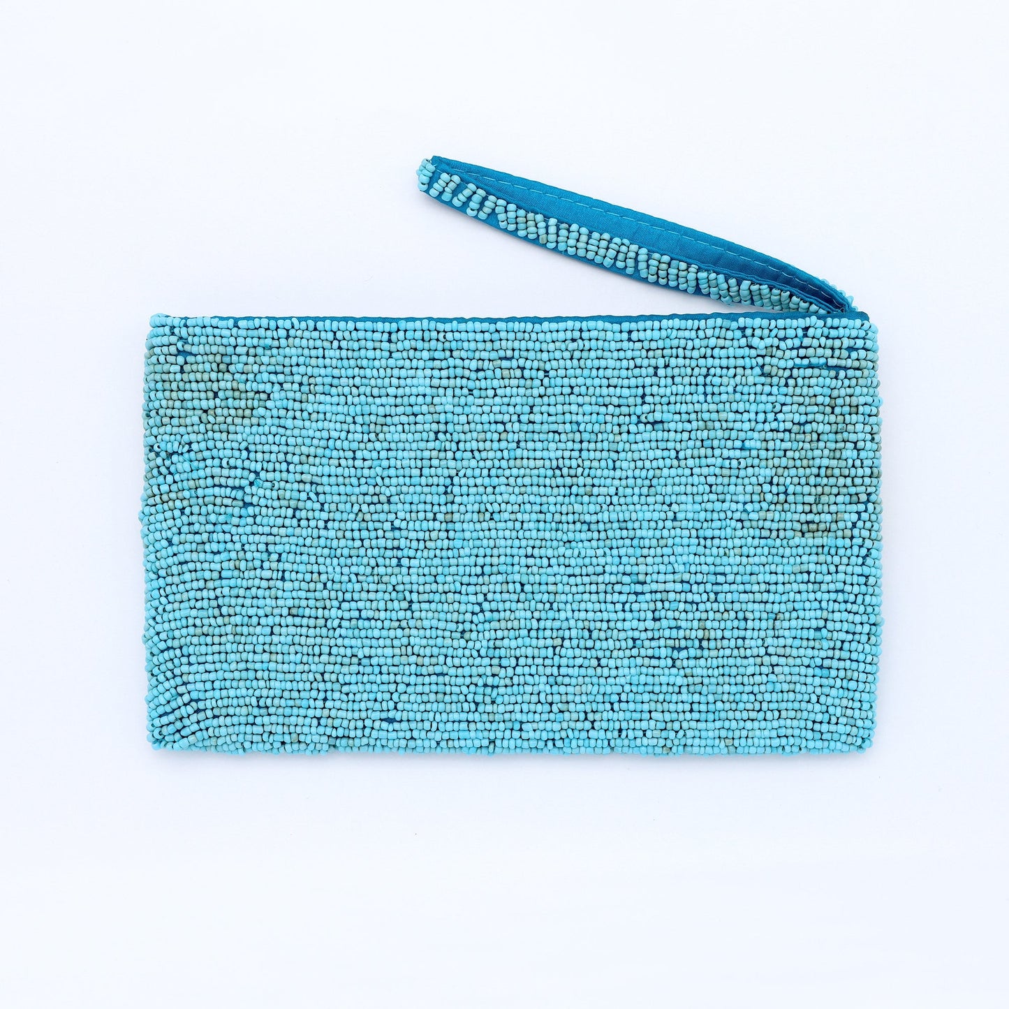 Large Sunrise Beaded Pouch