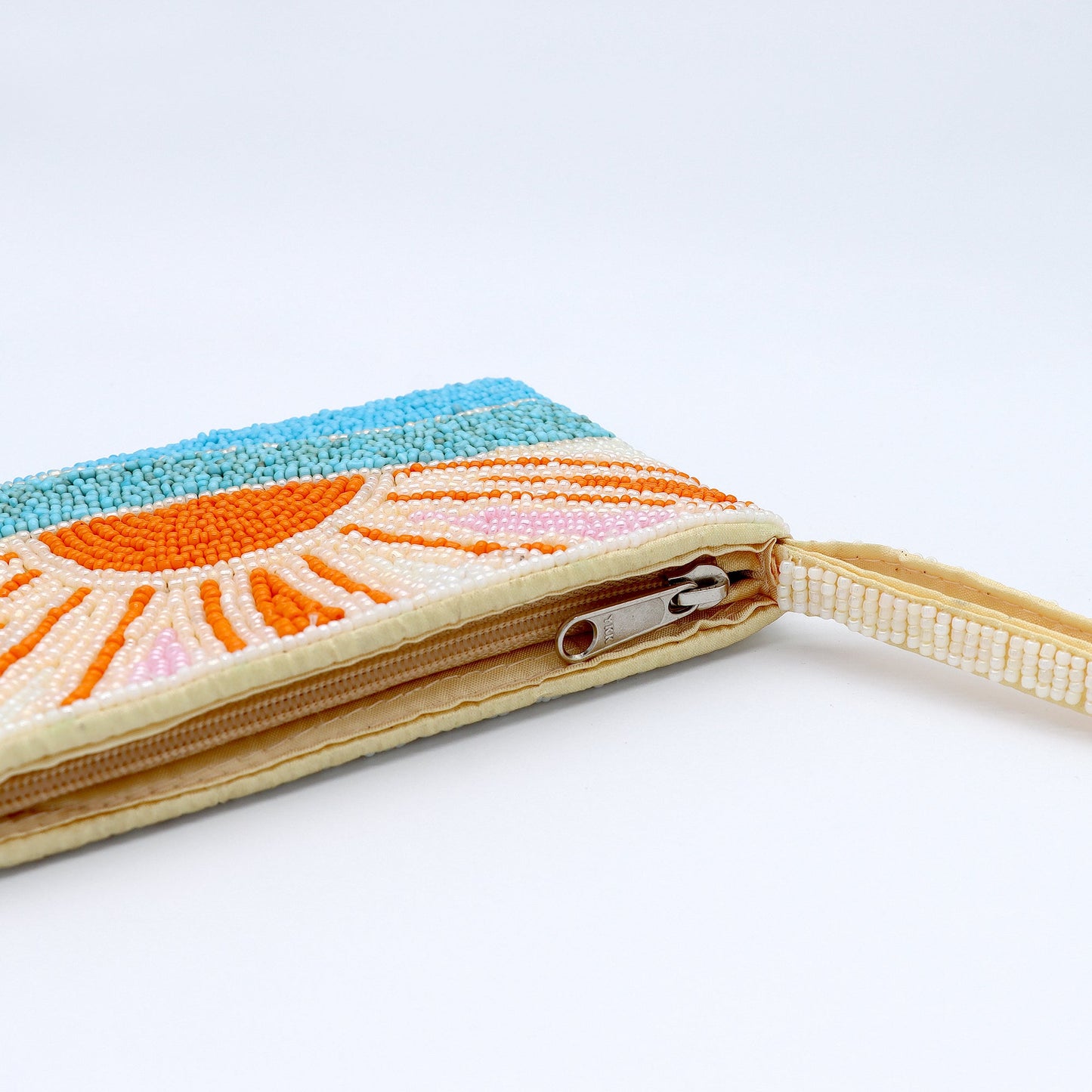 Small Sunrise Beaded Pouch
