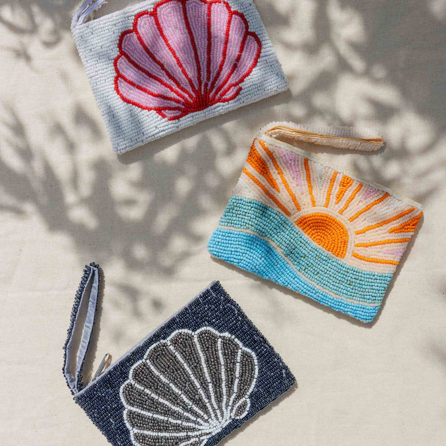 Small Sunrise Beaded Pouch