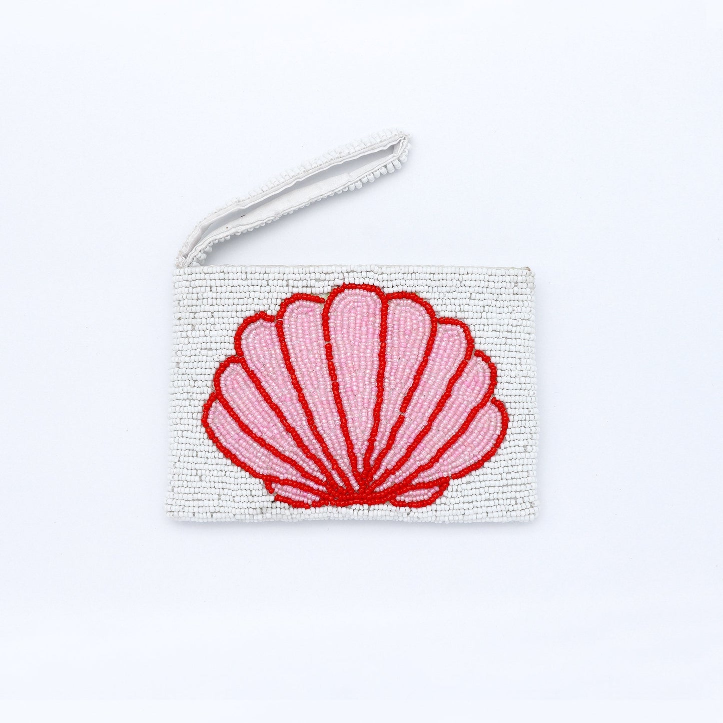 Small Shell Beaded Pouch