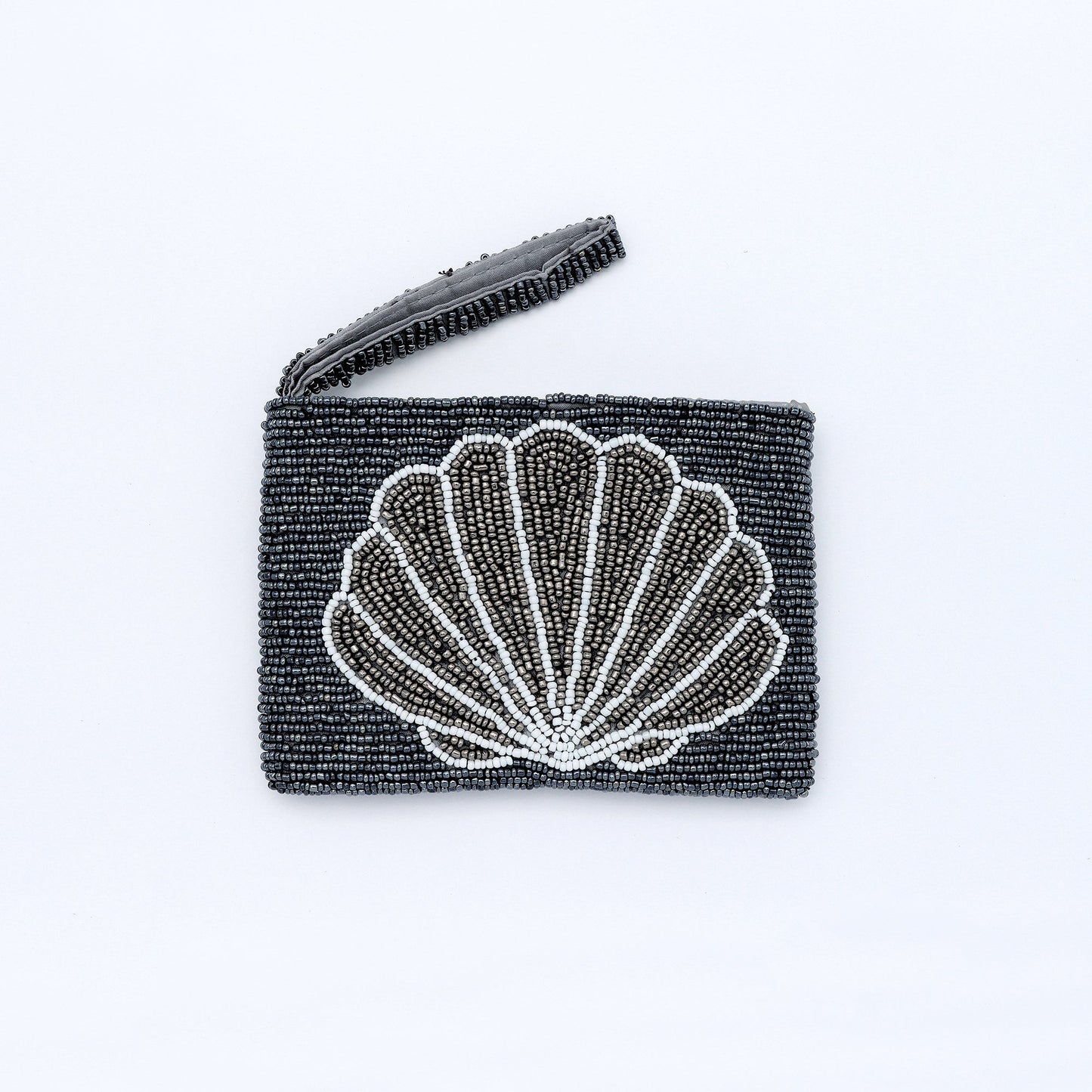 Small Shell Beaded Pouch