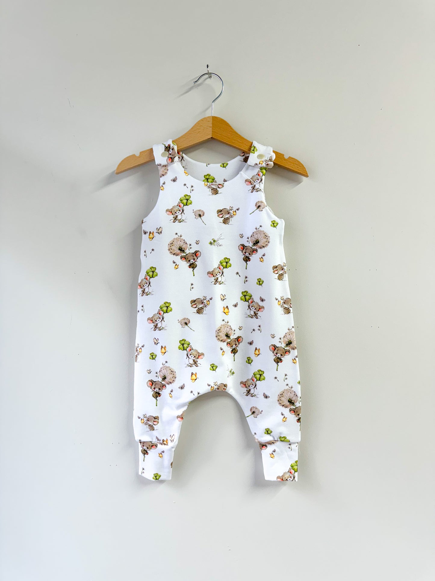 Romper - Dandelion & Clover Mouse - 3-6 Months