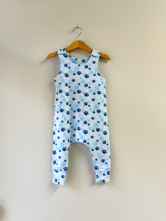 Romper - Paw Prints - 9-12 Months