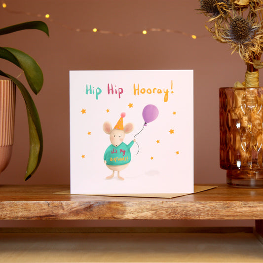 Hip Hip Hooray Birthday Card