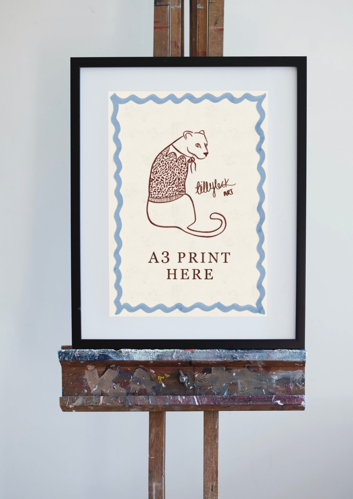 LEOPARD DRESSED LIONESS ~ RED