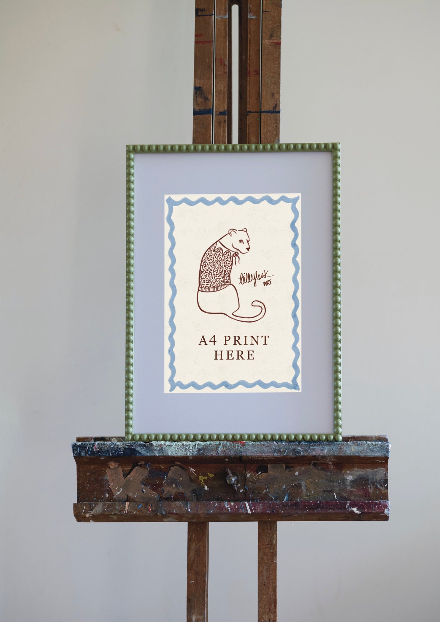 LEOPARD DRESSED LIONESS ~ RED