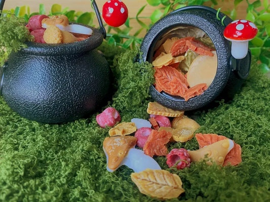 Pumpkin Spice Soy Wax Melt Confetti: Autumn Home Fragrance in Keepsake Cauldron
