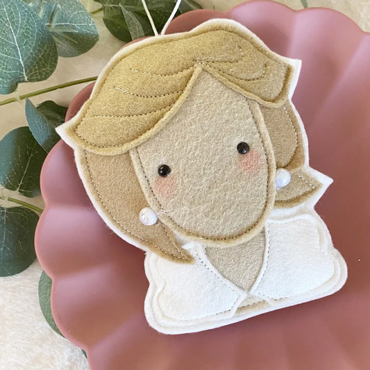 Princess Diana / Lady Diana Felt Decoration