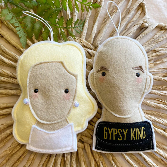 Tyson & Paris Fury Felt Decoration