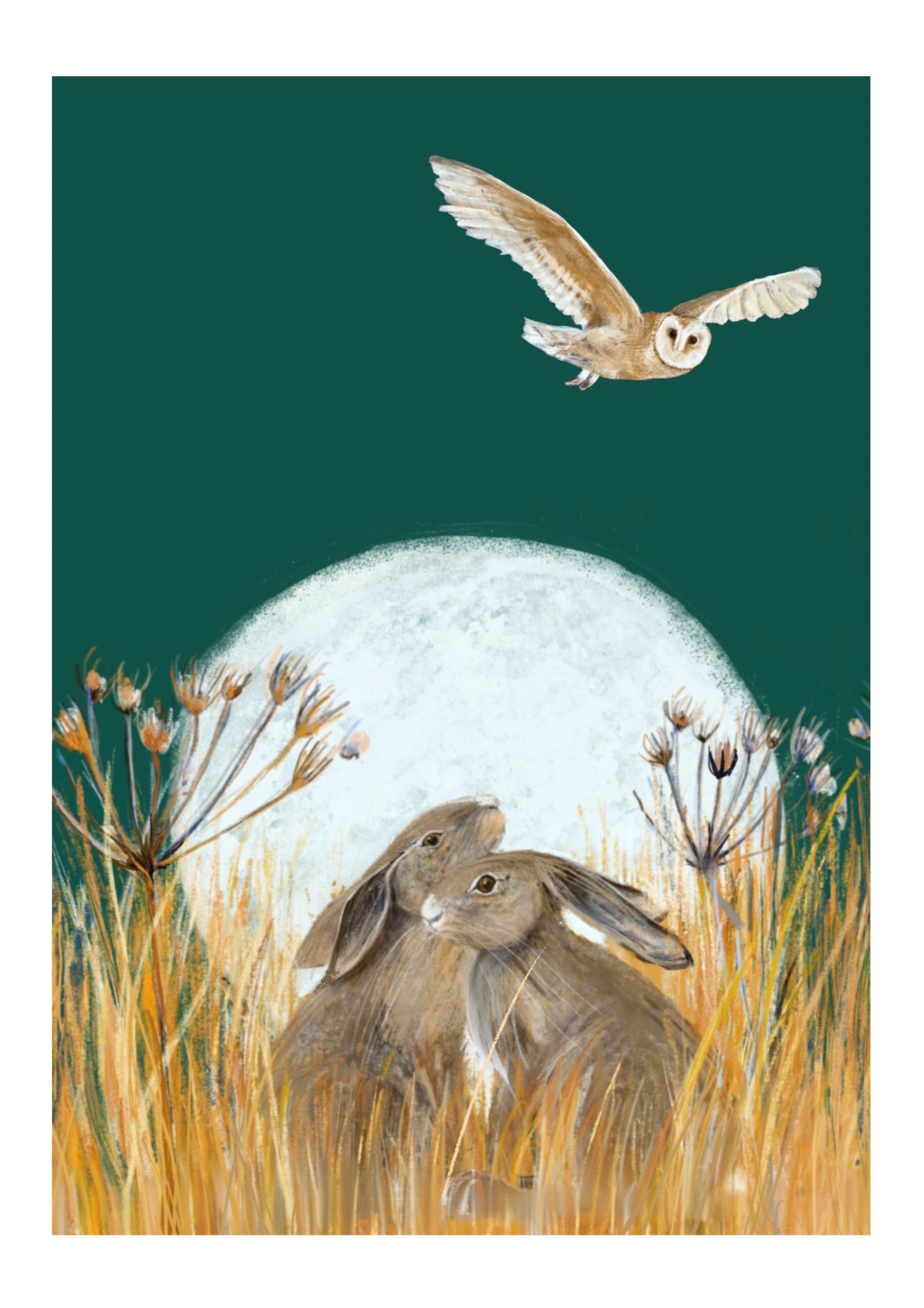 Hare Art Print - In Golden Fields