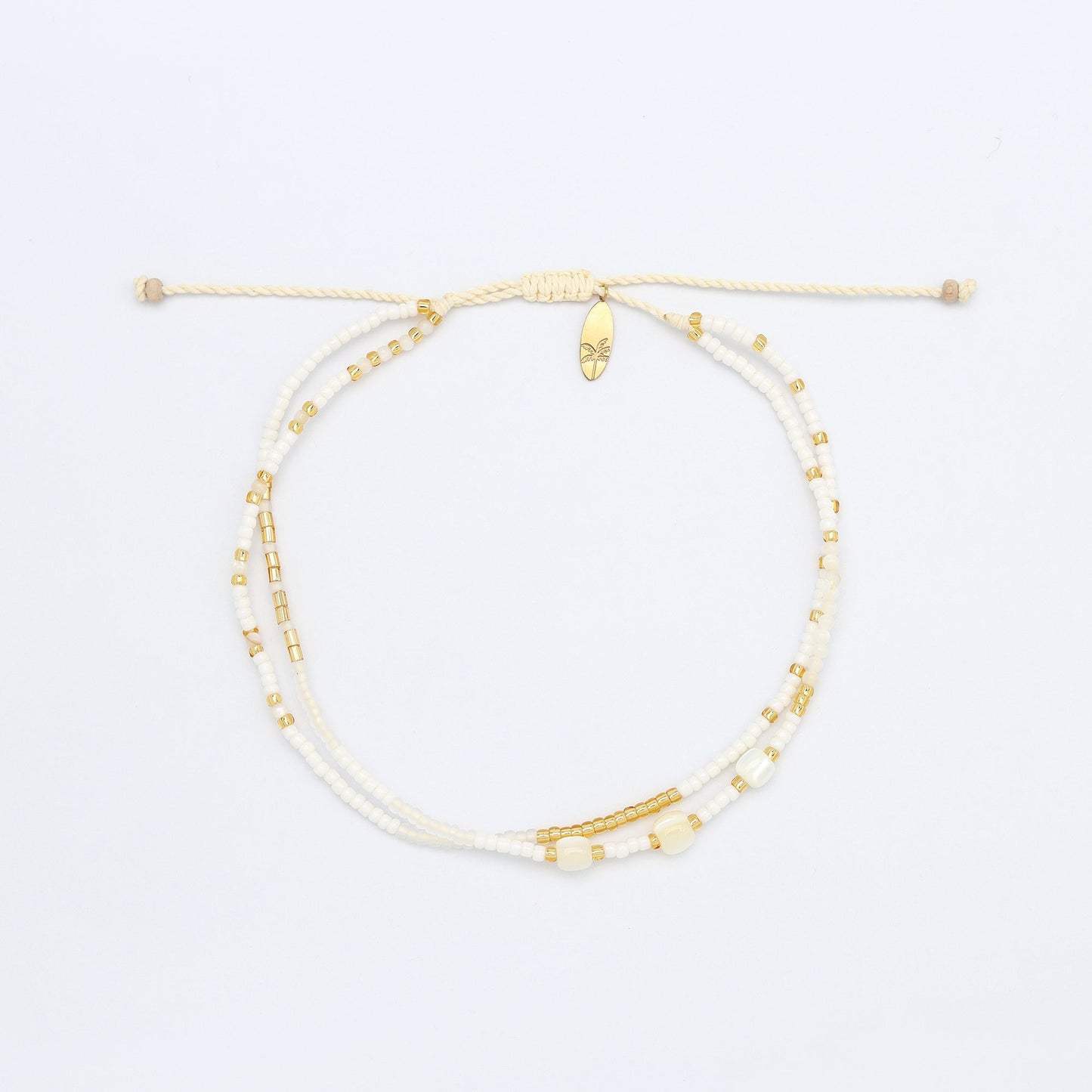 Pasir Mother of Pearl Beaded Anklet