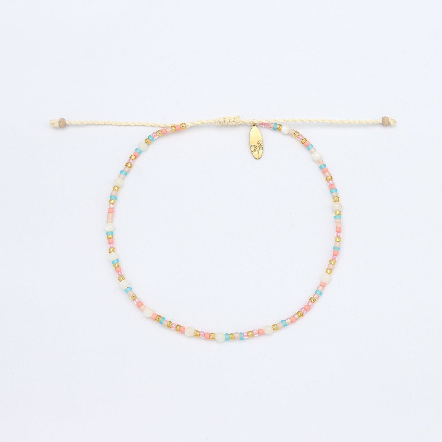 Surya Golden Beaded Anklet
