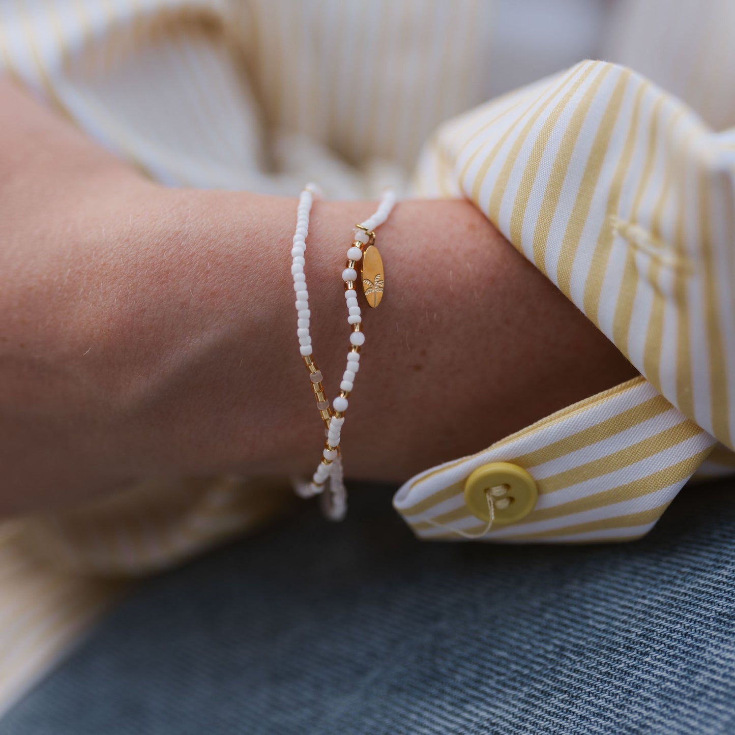 Pasir Mother of Pearl Beaded Bracelet