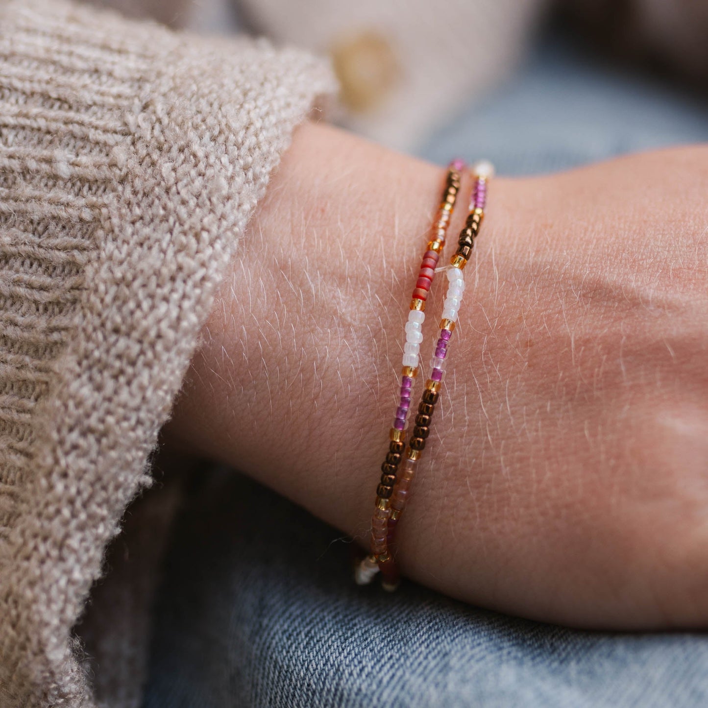 Berkilau Warm Tone Beaded Bracelet