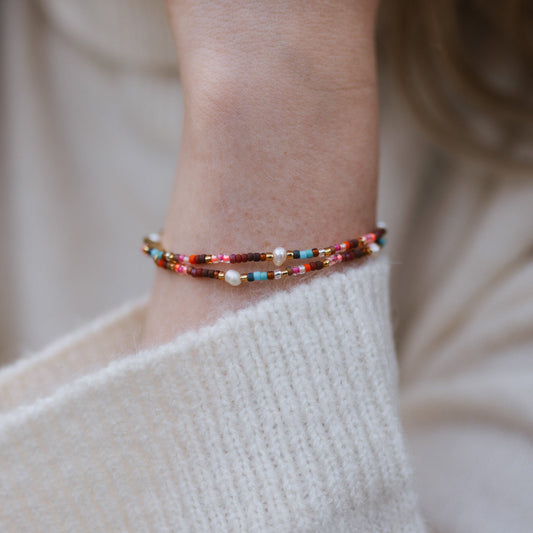 Merah Dainty Beaded Bracelet