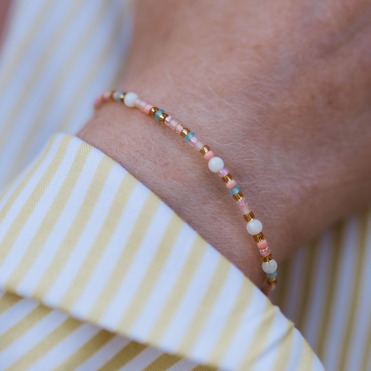 Surya Golden Beaded Bracelet