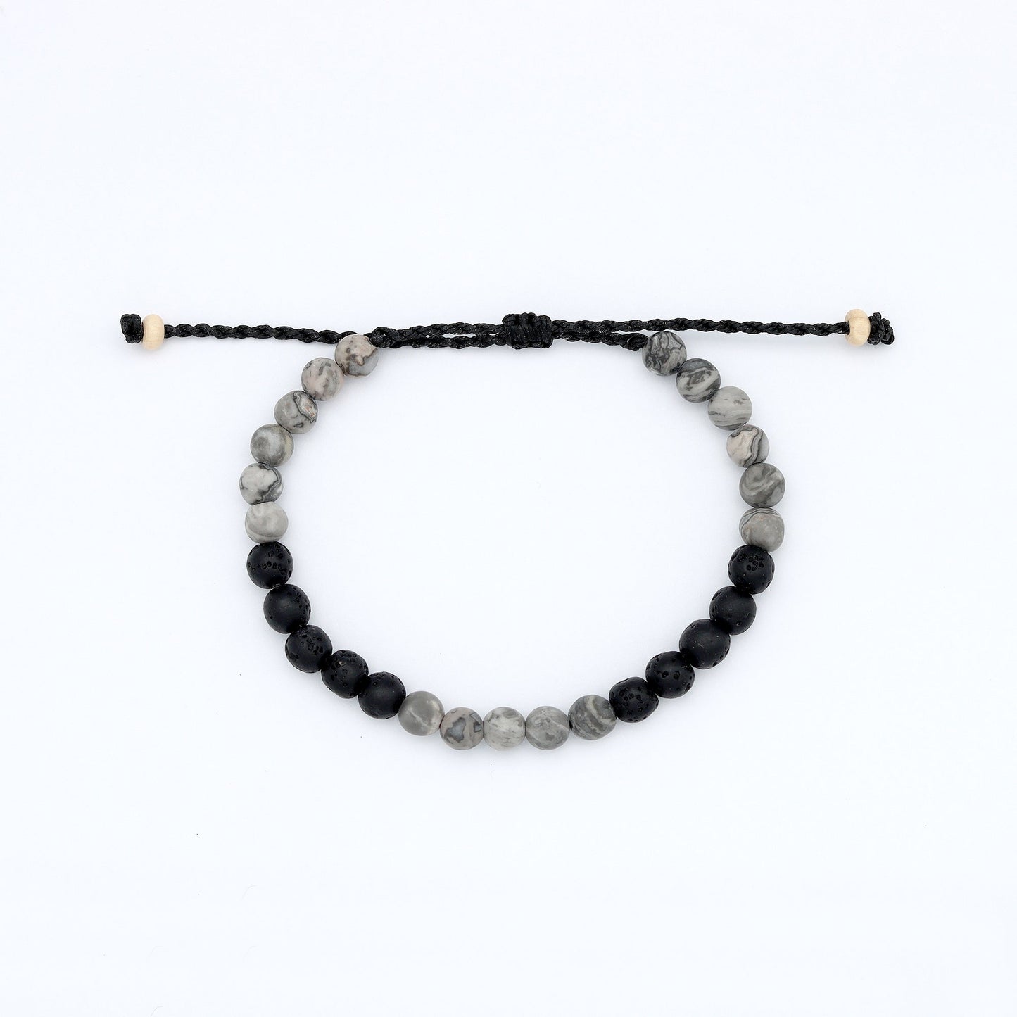 Sekumpul Natural Stone Beaded Mens Bracelet