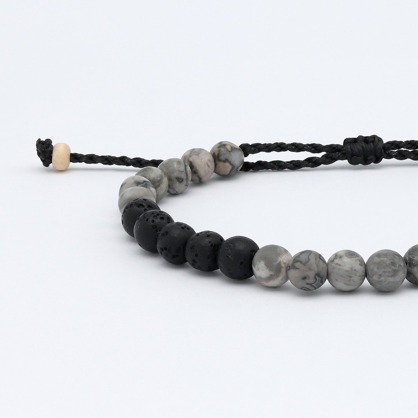Sekumpul Natural Stone Beaded Mens Bracelet
