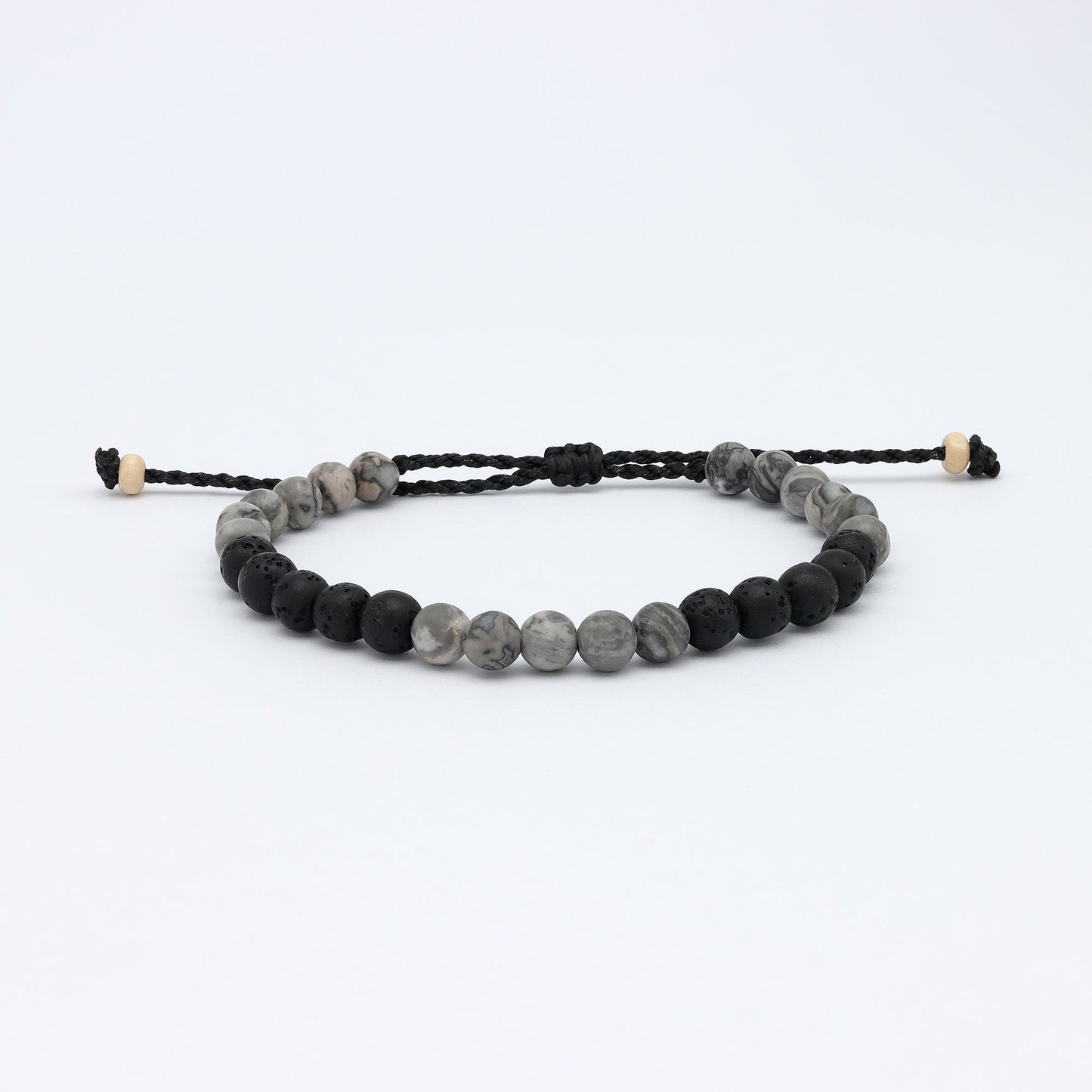 Sekumpul Natural Stone Beaded Mens Bracelet