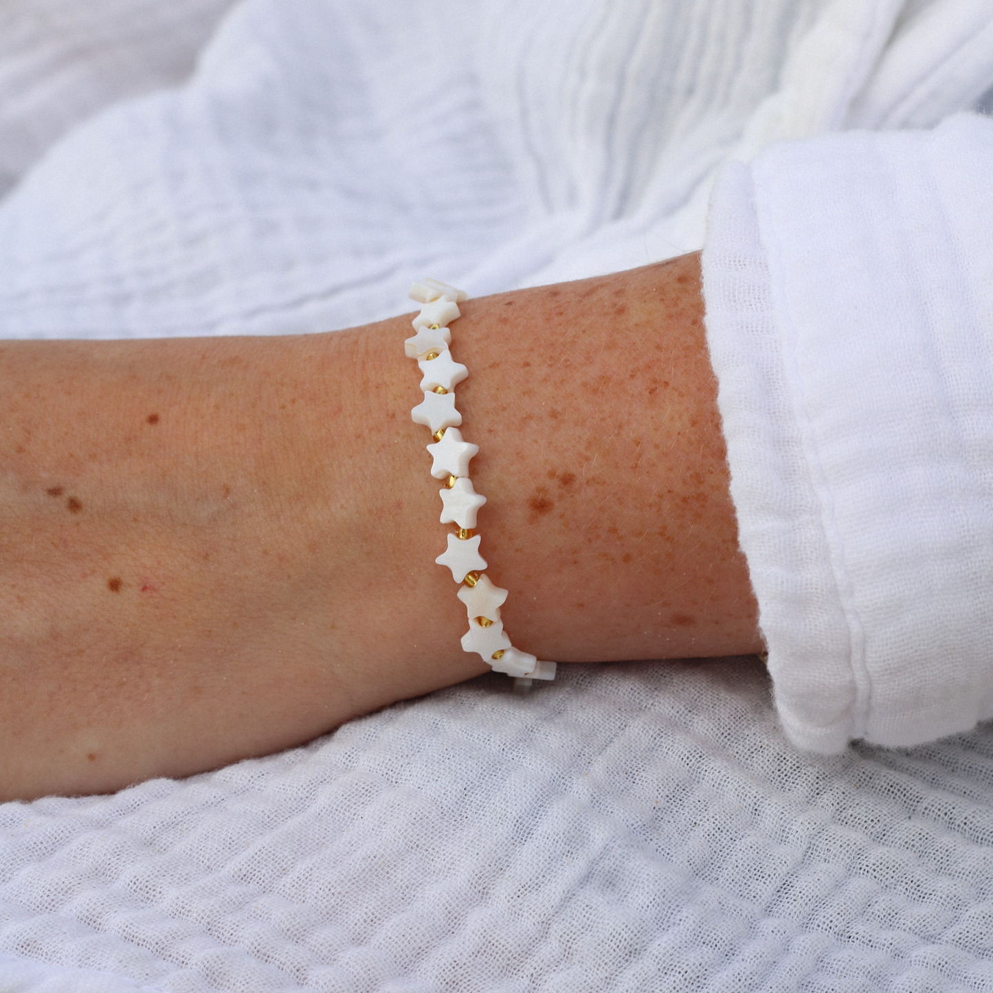Surgawi Mother of Pearl Star Bracelet