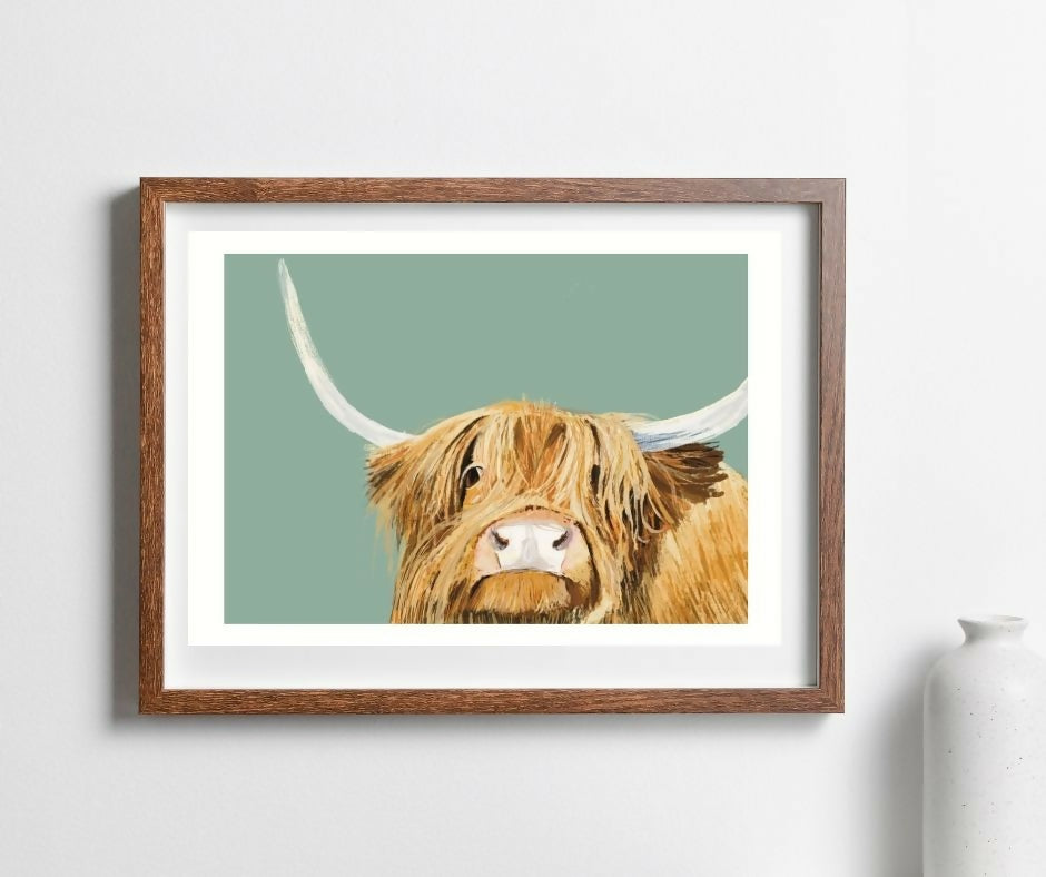 Highland Cow Art Print - Hairy COO