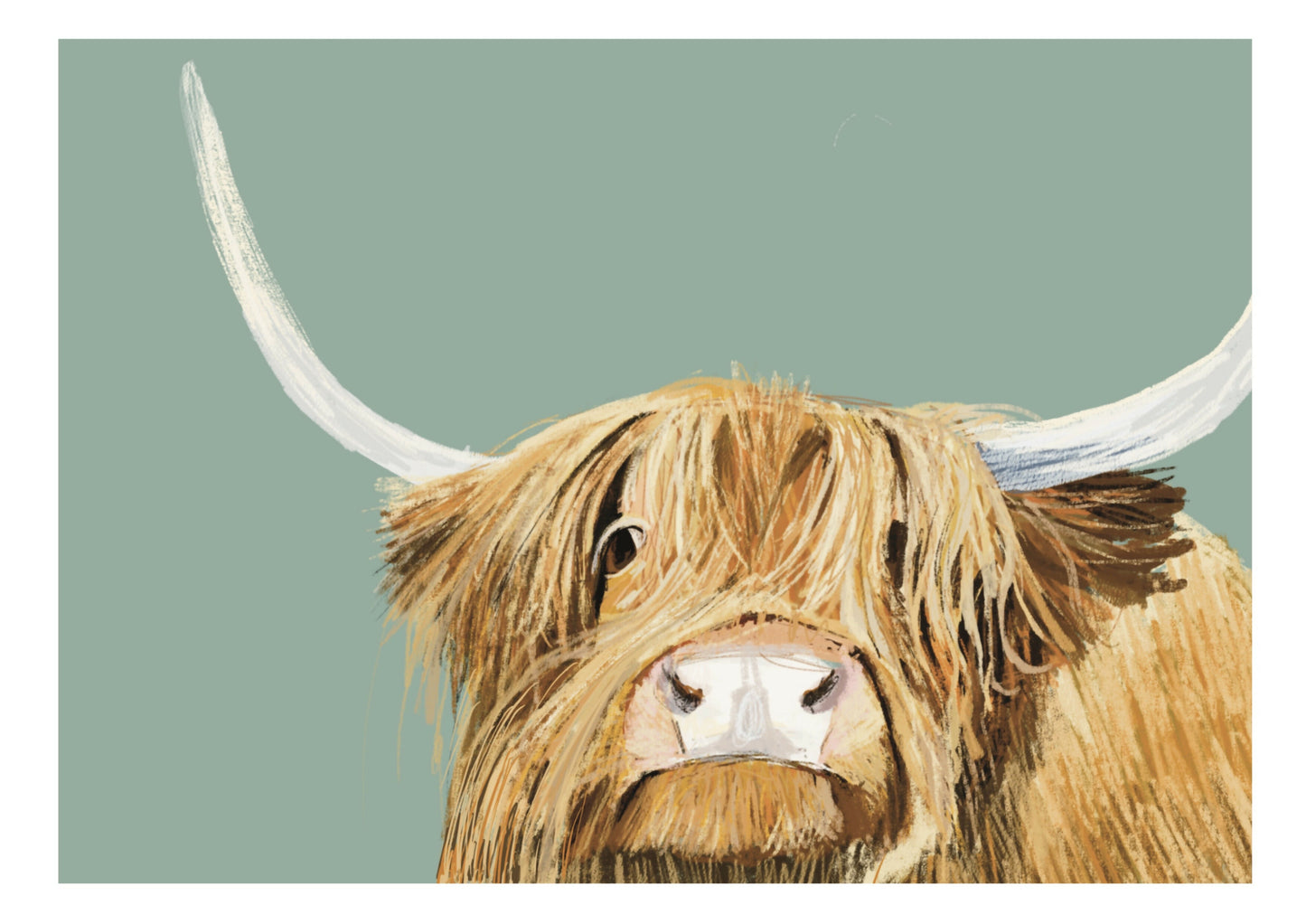 Highland Cow Art Print - Hairy COO