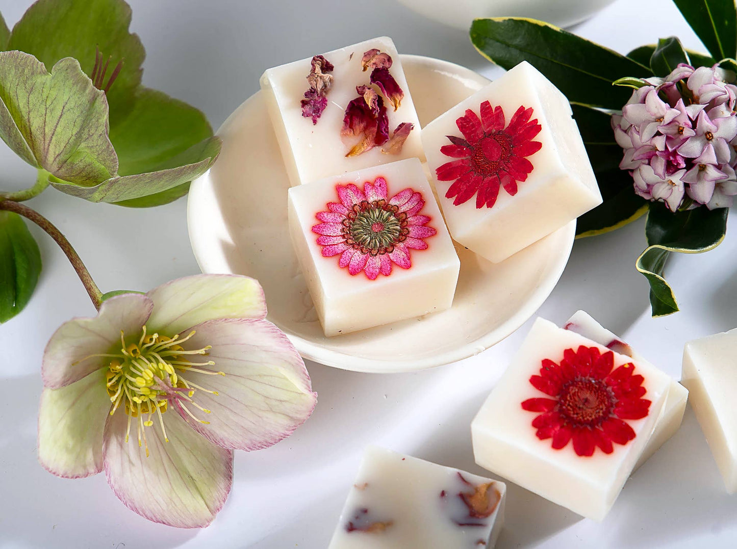 Boxed Botanical Soy Wax Melts: Tea Rose & Wild Rhubarb