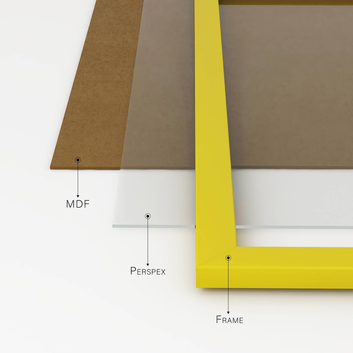 Yellow A5 Picture Frame