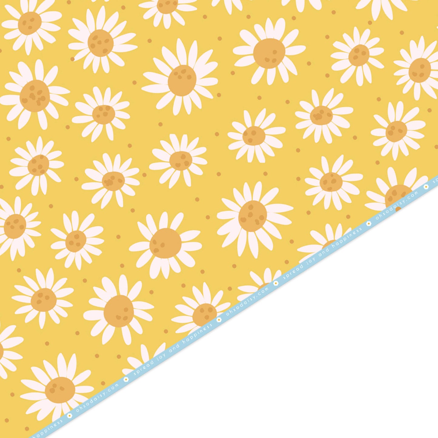 BLOOMING LOVELY DAISY GIFT WRAP SHEET