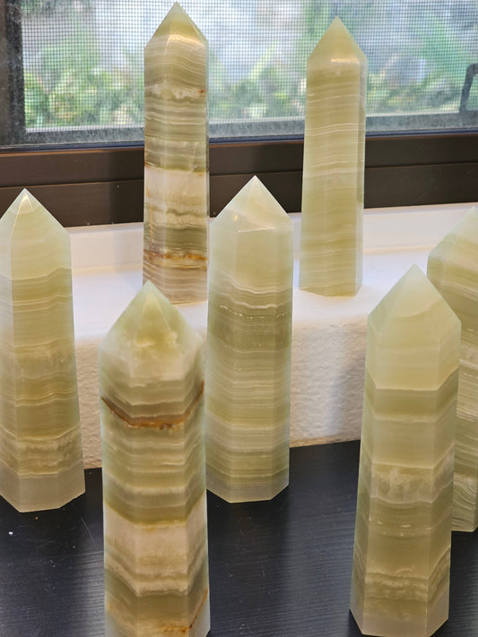 Afghanistan Jade Crystal Obelisk Tower Point