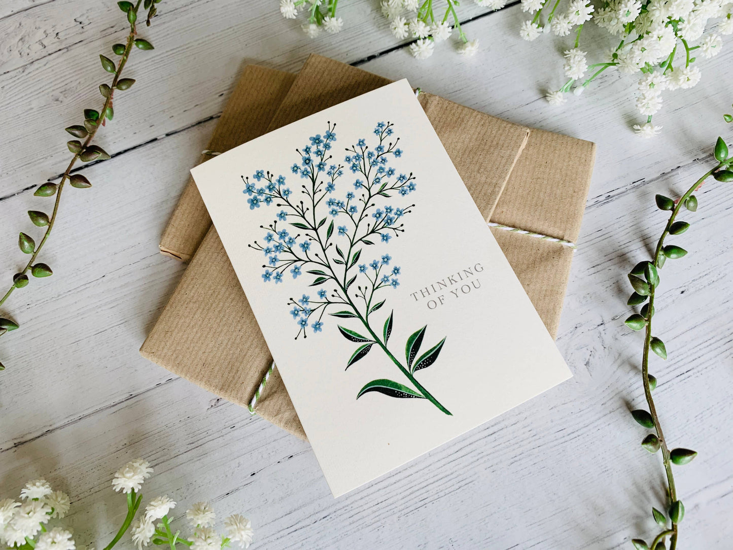 Thinking of You Forget-me-nots Greeting Card