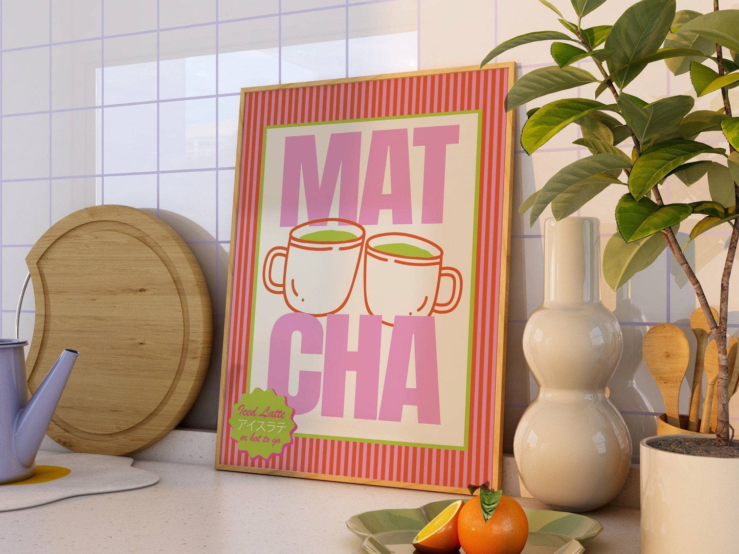 Matcha Latte Print: A4