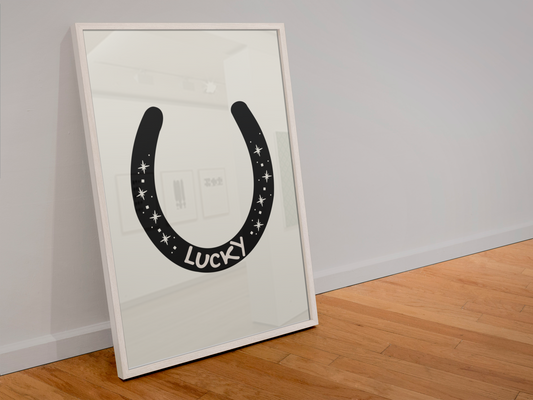 Lucky Horseshoe print: A4