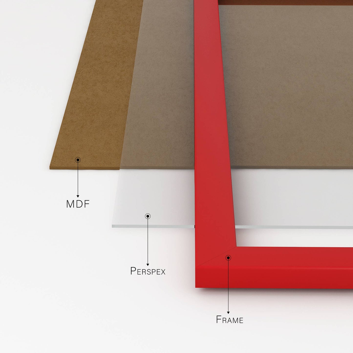 Red A4 Picture Frame
