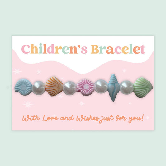 Seashells - Children's Beaded Bracelet