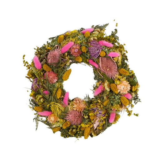 Dried Flowers Wreath - Indian Summer 30cm