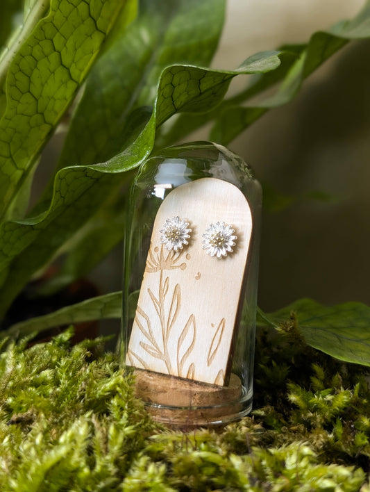 Daisy Sterling Silver Studs