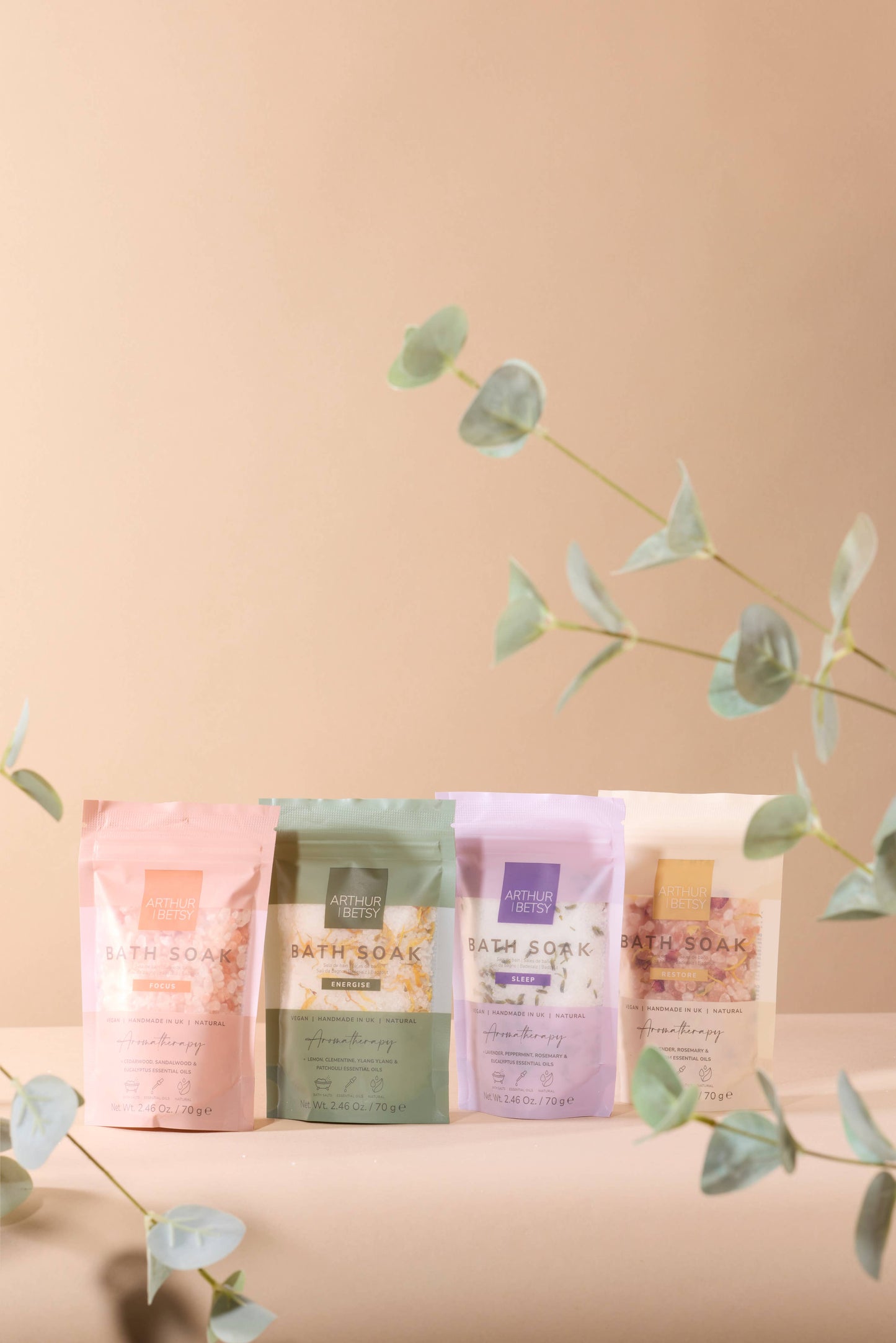 Aromatherapy Bath salts, Luxury Bath soak, Bath salts bag: Restore