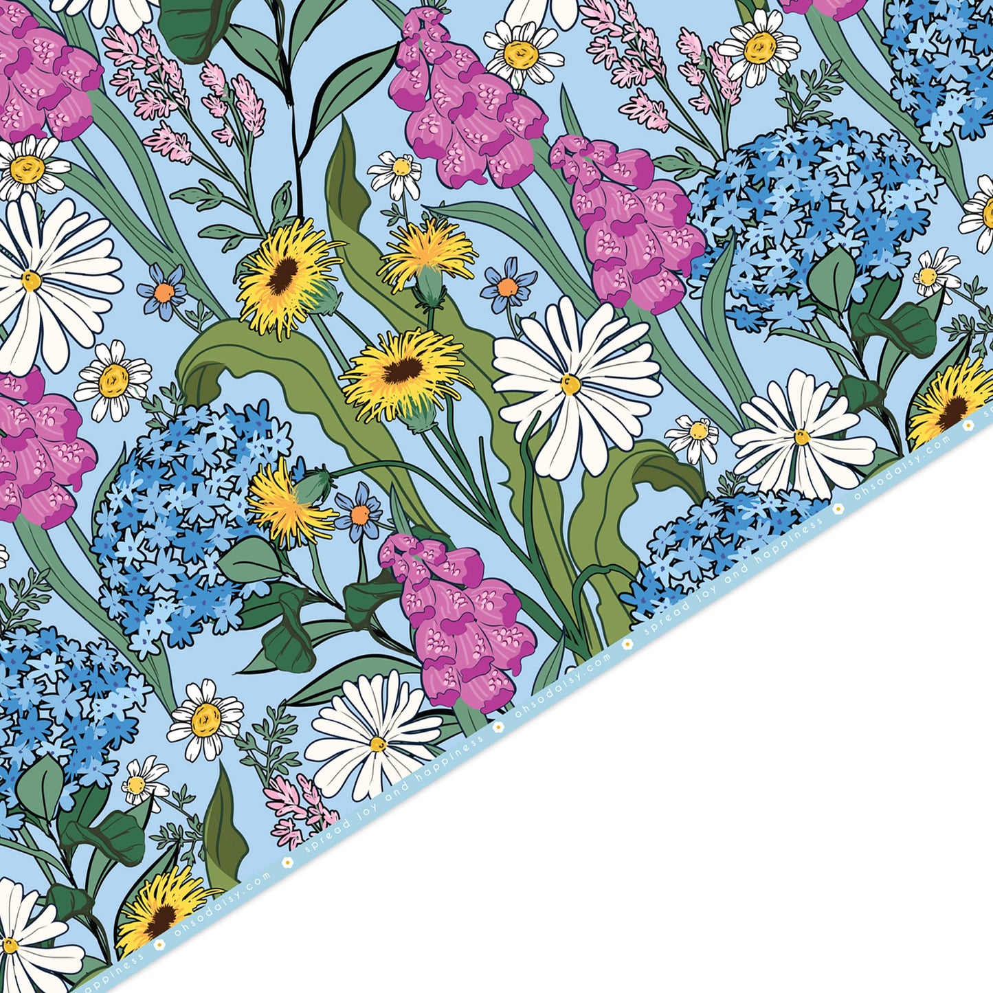 COTTAGE GARDEN FLORAL GIFT WRAP SHEET