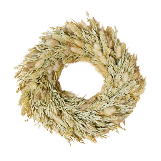 Dried Flowers Wreath - Green Mix 30cm