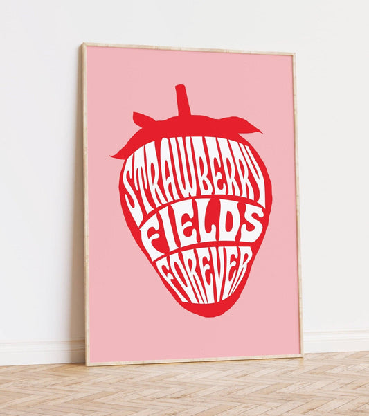 Strawberry Fields Wall Art: A3