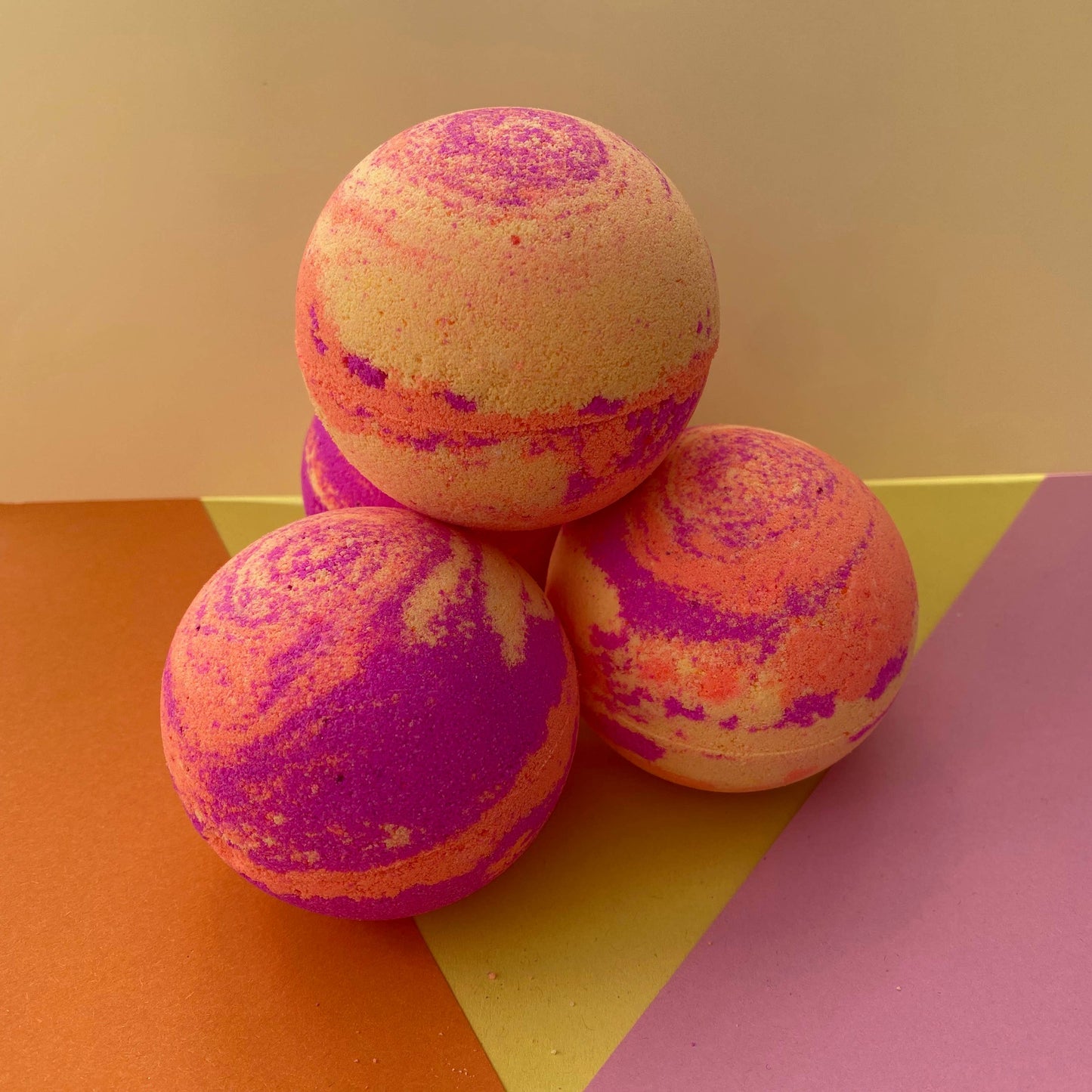Handmade Back to the 80's Bath Bomb Neon Fluorescent Summer