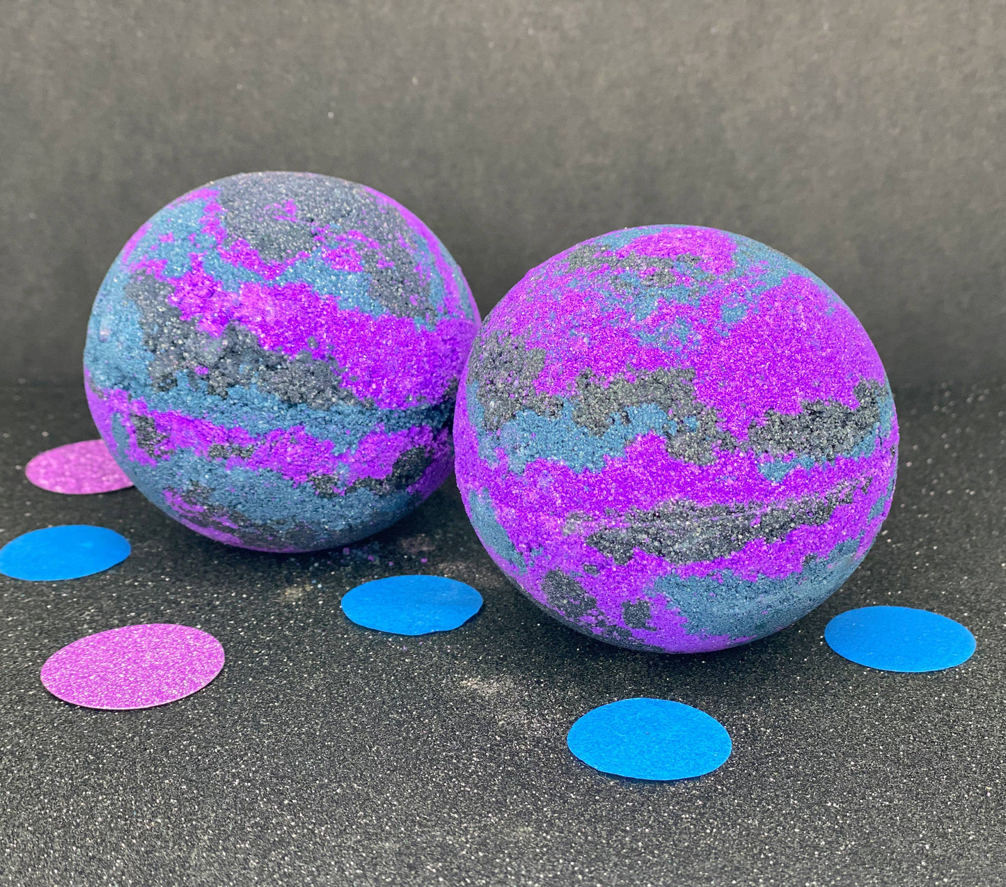 Handmade Galaxy Large XL Sphere Blackcurrant Bath Bomb