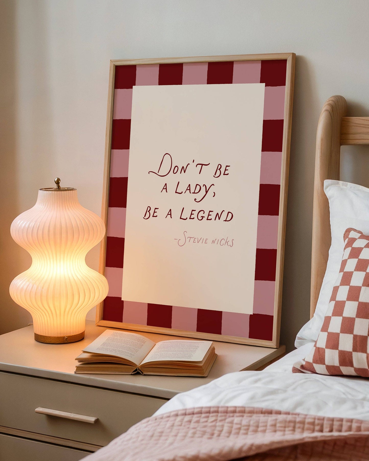 Don't Be A Lady, Be A Legend Print: A4