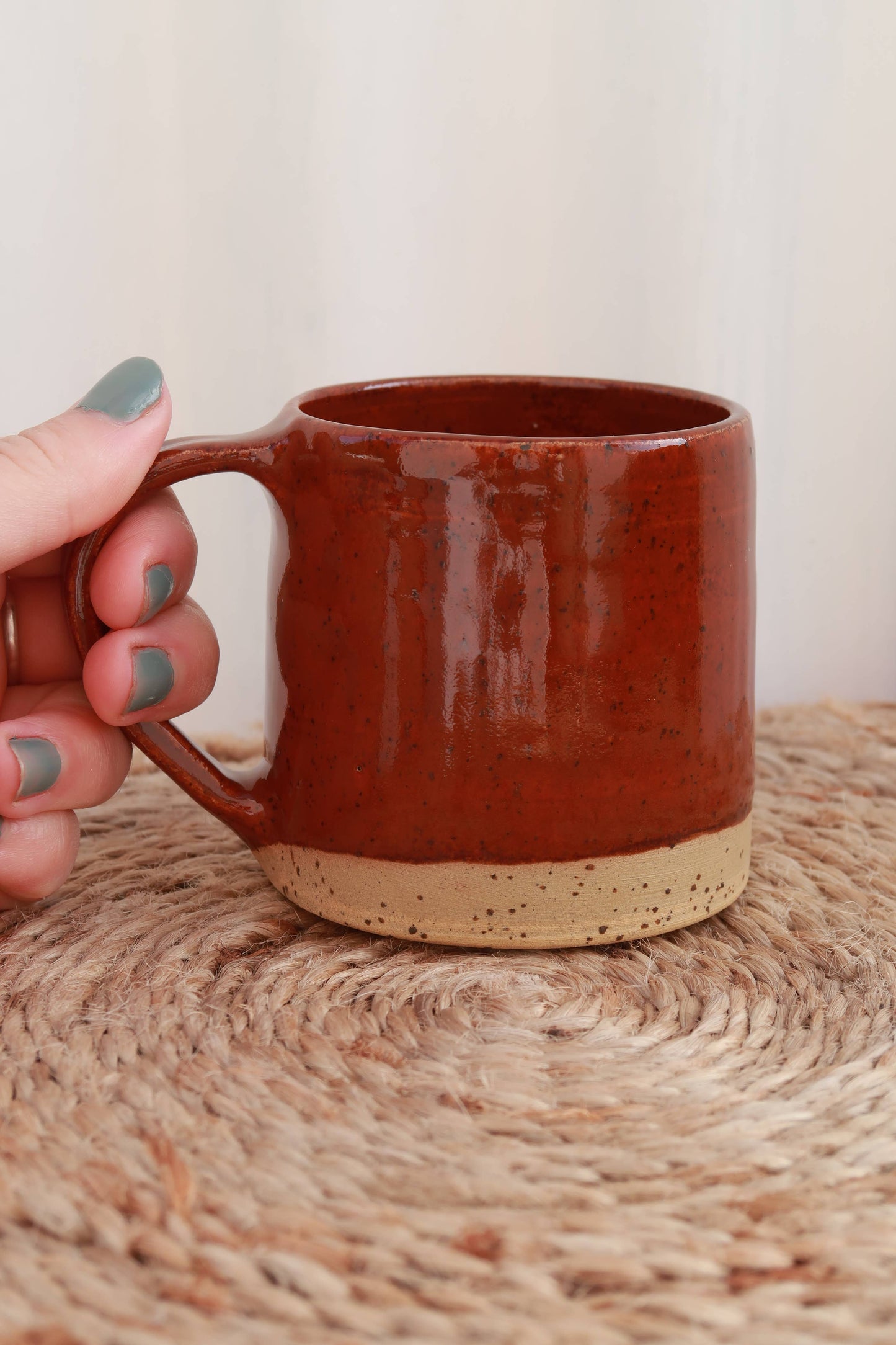 Handmade Ceramic Mug - Speckled Burnt Sienna