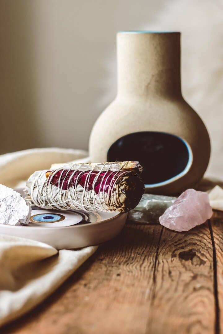 Handmade Artisan Pottery Mini Garden Chiminea