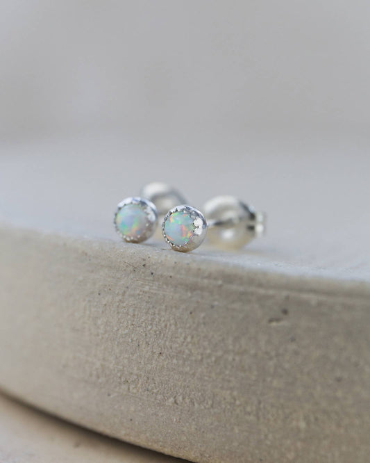 Opal Mini Gemstone Studs